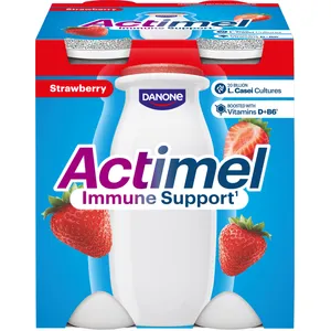 Jogurtas braškių skonio ACTIMEL, 4x100g