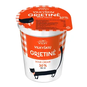 Grietinė VILKYŠKIŲ, 30% rieb., 350 g