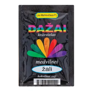 Anilininiai dažai medvilnei žalia spalva