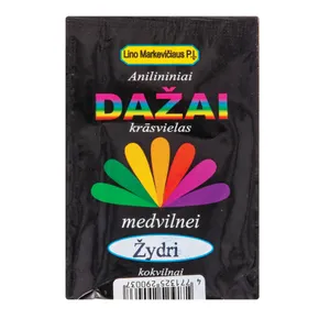 Anilininiai dažai medvilnei žydra spalva