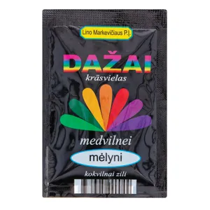 Anilininiai dažai medvilnei mėlyna spalva