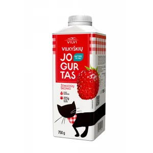 Geriamasis jogurtas žemuogių skonio 2,0% rieb. VILKYŠKIŲ, 750 g