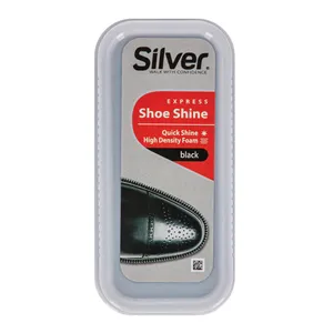 Silikoninė batų kempinėlė SILVER MAXI Juoda, 1 vnt.