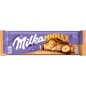 Pieninis šokoladas su karameliniu įdaru ir lazdynų riešutais MILKA, 300 g