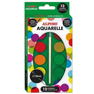 Alpino Akvarelė 12 vnt + teptukas