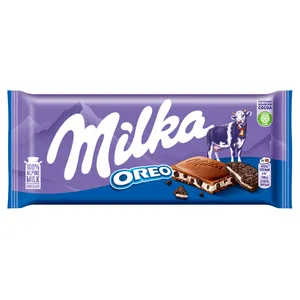 Pieninis šokoladas su OREO sausainių gabaliukais MILKA, 100 g