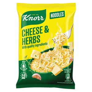 Greitai paruošiami sūrio ir žolelių skonio makaronai KNORR, 61 g