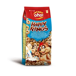 Žiedeliai OHO! su sutirštintu pienu HAPPY RINGS, 175 g