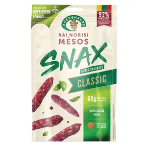 Vytintos dešrelės KAI NORISI MĖSOS SNAX, 200 g