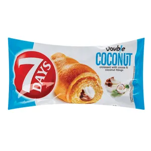 Raguolis 7 DAYS DOUBLE su kakavos ir kokosų skonių įdaru, 60 g