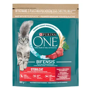 Sausas sterilizuotų kačių ėdalas PURINA ONE, 800 g