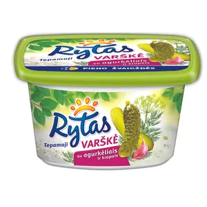 Tepamoji varškė RYTAS su agurkėliais ir krapais, 15% rieb., 130 g