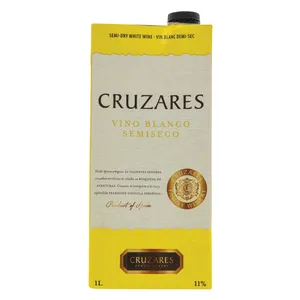 Pusiau saldus baltas vynas CRUZARES BLACO (10,5%), 1 l