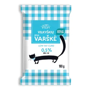 Varškė liesa 0,5% rieb. VILKYŠKIŲ, 180 g