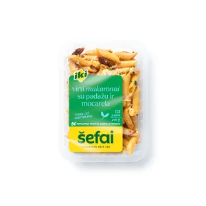 Virti makaronai su padažu ir mocarela sūriu IKI ŠEFAI, 275 g