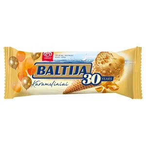 Karameliniai valgomieji ledai BALTIJA, 140 ml