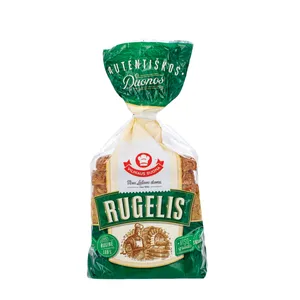 Visų grūdo dalių tamsi duona RUGELIS be pridėtinio cukraus, 350 g