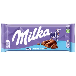 Pieninis šokoladas su akytojo pieninio šokolado įdaru MILKA, 90 g