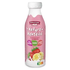 Kefyro kokteilis su banan. ir brašk. ŽEMAITIJOS, 0,4% rieb., 450 g