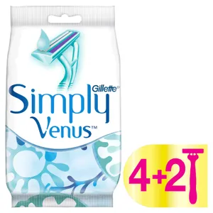 Vienkartinai skustuvai GILLETTE VENUS SIMPLY2, 6 vnt.