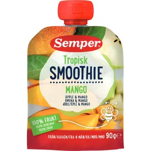 Geriamoji tropinių vaisių tyrė SMOOTHIE (nuo 6 mėn.), 90 g