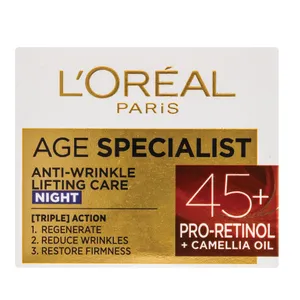 L'Oreal D/E AGE SPECIALIST 45+ naktinis veido kremas 50ml