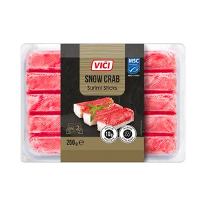 Lazdelės iš surimio atšaldytos SNIEGINIS KRABAS, 250 g