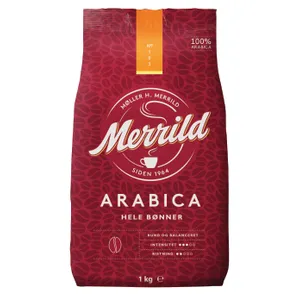 100% arabica kavos pupelės MERRILD, 1 kg