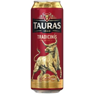 Šviesusis alus TAURO TRADICINIS (6%), 568 ml