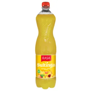 Negazuotas gėrimas RASA JUICE DRINK ananasų ir persikų skonio, 1,5 l