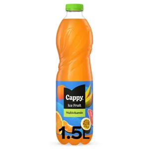 Negazuotas įvairių vaisių skonio gaivusis gėrimas CAPPY ICE FRUIT, 1,5 l