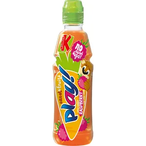 Morkų, aviečių, žaliųjų citrinų, obuolių gėrimas KUBUS PLAY, 400 ml
