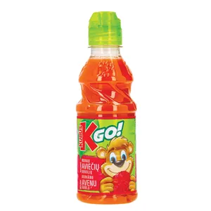 Morkų, aviečių, obuolių nektaras KUBUS GO, 300 ml