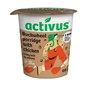 Grikių košė ACTIVUS su vištiena, 70 g