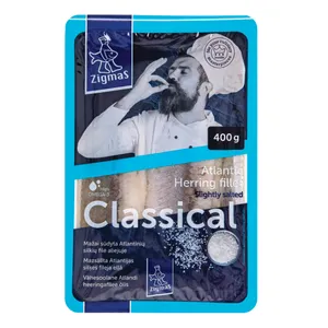 Klasikinė silkių filė aliejuje mažai sūdyta ZIGMAS, 400 g