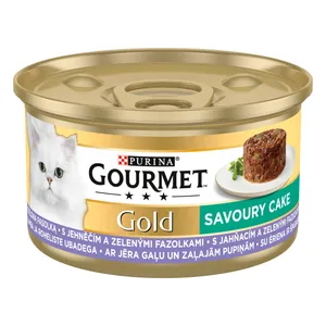 Konservuotas visavertis kačių ėdalas su ėriena GOURMET GOLD SAVOURY, 85 g