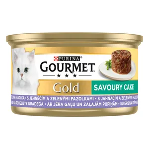 Konservuotas visavertis kačių ėdalas su ėriena GOURMET GOLD SAVOURY, 85 g