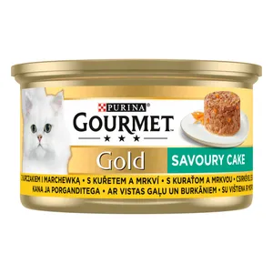 Vištiena katėms GOURMET GOLD SVRY CAKE, 85 g