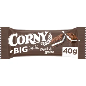 Javainis su pertepimu DARK&WHITE CORNY BIG MILK, 40 g