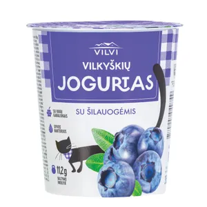 Jogurtas su šilauogėmis 3,6 % rieb. VILKYŠKIŲ, 350 g
