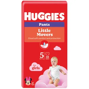 Sauskelnės 12-17kg HUGGIES PANTS GIRL, 44 vnt.