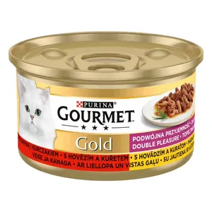 Paštetas katėms su jautiena GOURMET GOLD, 85 g