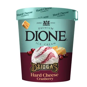 Sūrio džiugas ledai su spanguolėmis DIONE, 500 ml