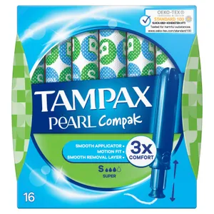 Tamponai TAMPAX COMPAK PEARL SUPER, 16 vnt. 