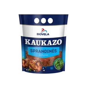 Marinuotas Kaukazo Kiaulienos sprandinės šašlykas su žolelėmis (sudėtyje yra vandens)