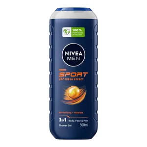 Vyriška dušo želė NIVEA SPORT, 500 ml