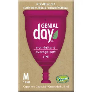 Menstruacinė taurelė GENIAL DAY MEDIUM, 1 vnt.