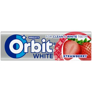 Kramtomoji guma ORBIT WHITE STRAWBERRY, 10 vnt.