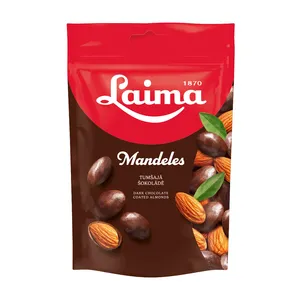 Dražė migdolai juodame šokolade LAIMA, 140 g