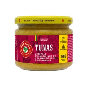 Tunai su meksikietiškais prieskoniais sumuštiniams tepti KĖDAINIŲ, 280 g